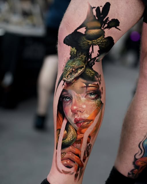 Ina Pineapple - medusa tattoo