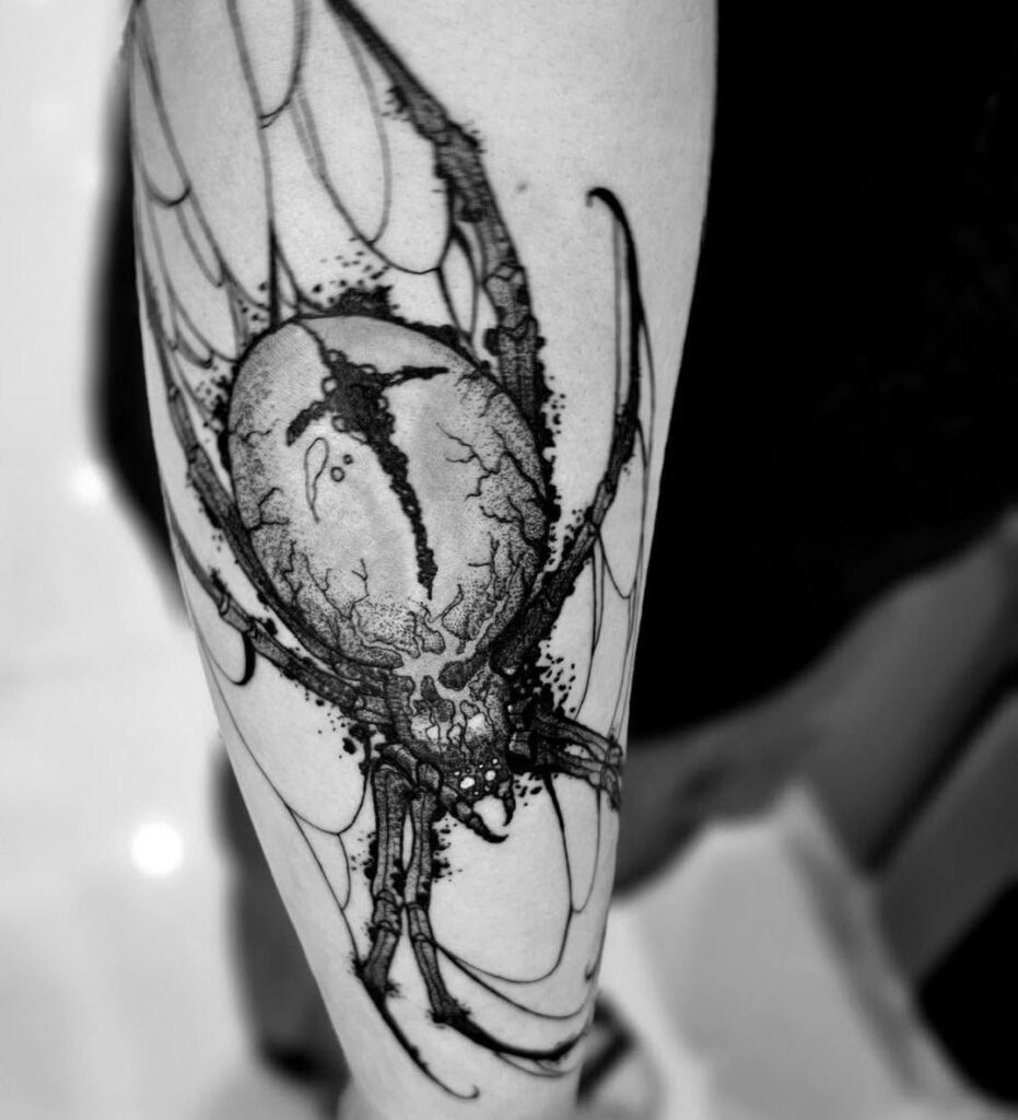 Mraz Pineapple tattoo dark spider