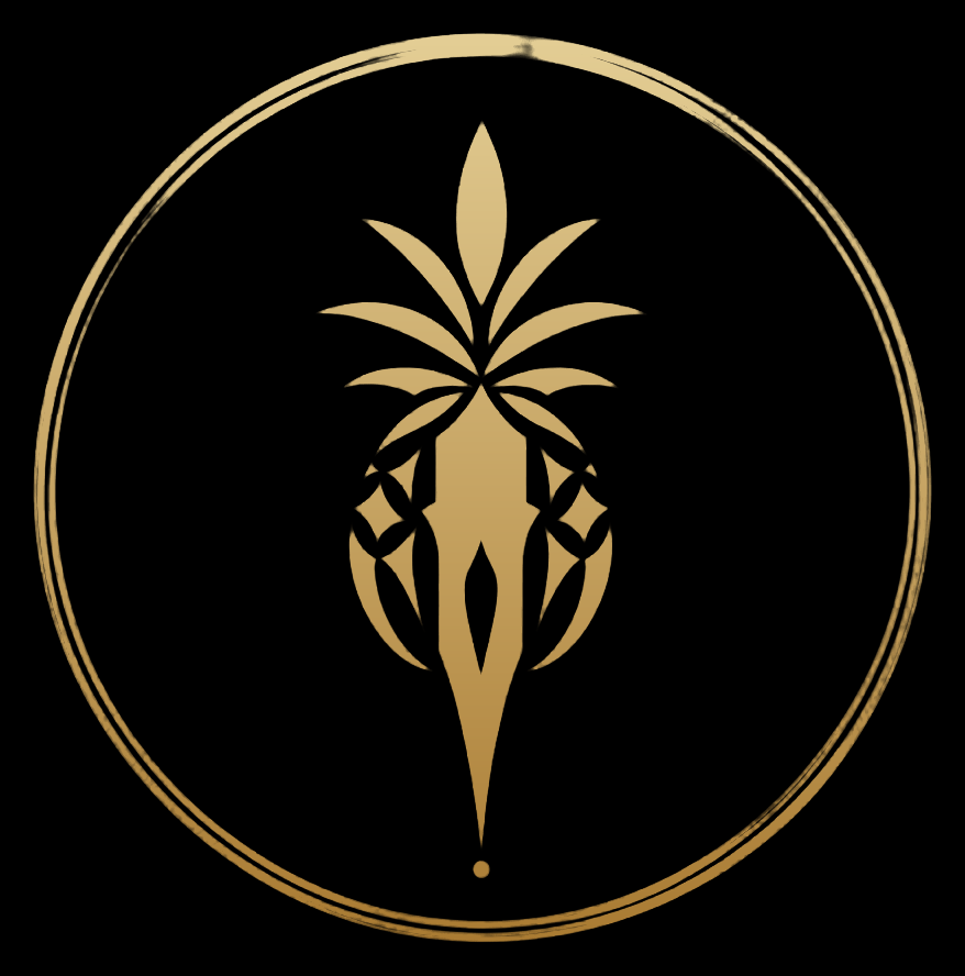 Pineapple tattoo logo 2026 icon black background